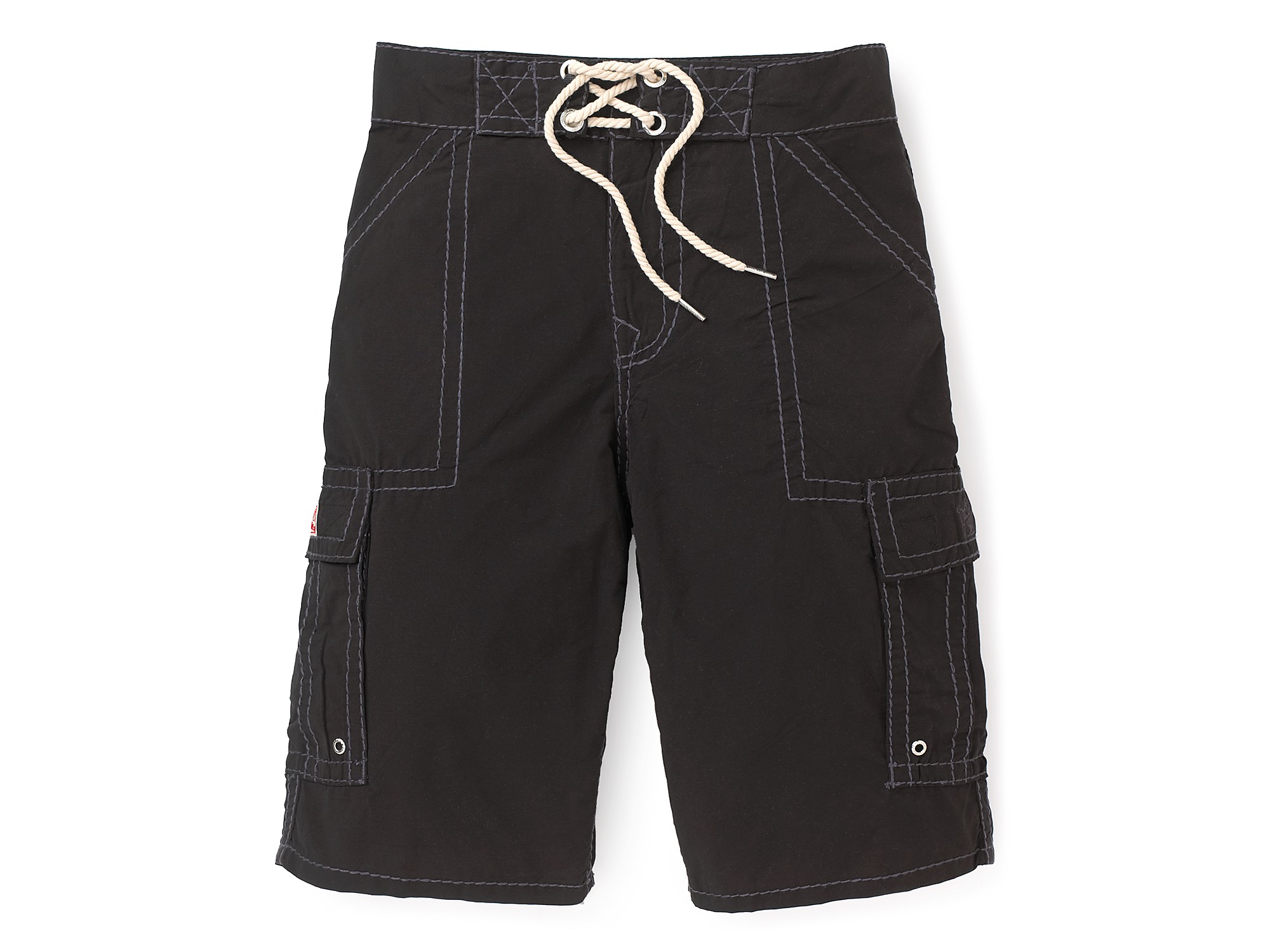 True Religion Swim Pch Board Shorts in Black for Men Lyst