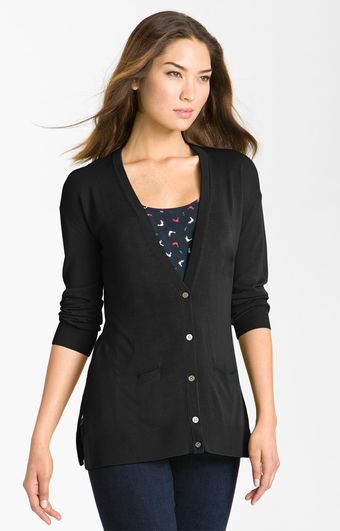 Vince Camuto Vneck Cardigan - Lyst