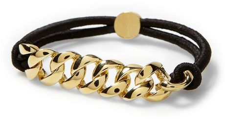 Marc By Marc Jacobs Sporty Turnlock Bracelet in Gold (oro/black) - Lyst