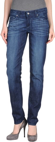 Paige Denim Trousers - Lyst