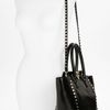 Valentino Rockstud Small Textured Leather Tote in Black - Lyst