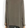 Helmut Lang Lush Voile Top in Gray - Lyst