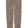 J.crew Café Leopardprint Cropped Linen Pants in Animal (leopard) - Lyst
