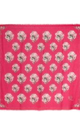 Alexander McQueen Skulls Flowers Print Pashmina
