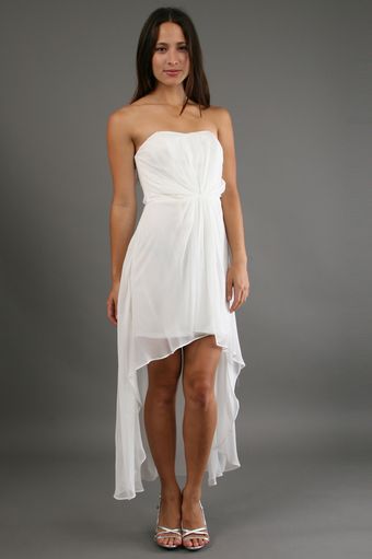 Alexia Admor High Low Dress in Antique White - Lyst