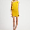 Bcbgmaxazria Roslyn Abstract Halter Top in Yellow - Lyst