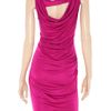 Catherine Malandrino Draped Silk Blend Dress in Pink (fuchsia) - Lyst