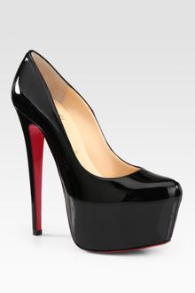 Christian Louboutin Patent Leather Platform Pumps - Lyst