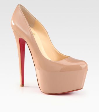 Christian Louboutin Patent Leather Platform Pumps - Lyst