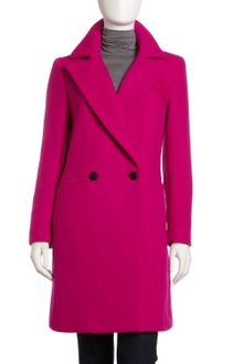 DKNY Doublebreasted Twill Coat - Lyst