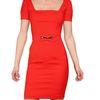 Dsquared2 Stretch Cady Dress in Orange (coral) - Lyst