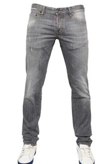 DSquared2 Grey Wash Slim Stretch Denim Jeans - Lyst
