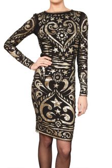 Emilio Pucci Embroidered Stretch Silk Georgette Dress - Lyst