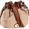 Fossil Maddox Signature Drawstring Hobo in Brown (tan) - Lyst