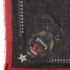 Givenchy Wool Cashmere Gauze Rottweiler Scarf in Black for Men - Lyst