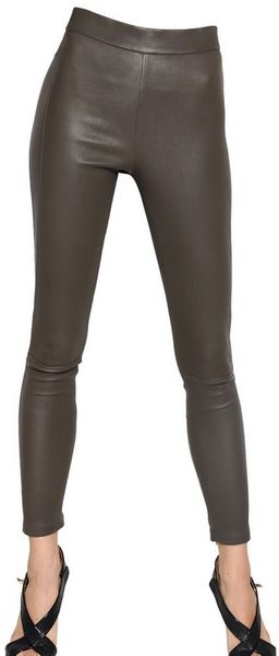 Givenchy Stretch Nappa Trousers - Lyst