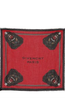 Givenchy Wool Cashmere Gauze Rottweiler Scarf - Lyst
