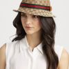 Gucci Woven Gg Bucklet Hat in Beige - Lyst