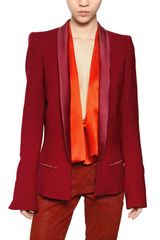 Haider Ackermann Satin Wool Viscose Heavy Jersey Jacket