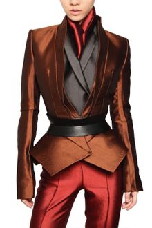 Haider Ackermann Wool Silk Shantung Jacket - Lyst