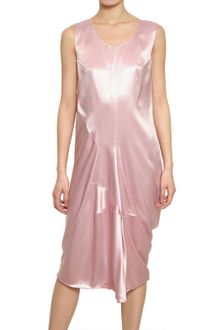 Jil Sander Lacquered Acetate Silk Satin Dress - Lyst