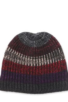 Missoni Ribbed Knit Wool Mohair Beanie Hat - Lyst