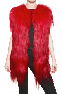 MSGM Kidassia Fur Vest - Lyst