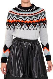 Proenza Schouler Wool Cashmere Intarsia Knit Sweater - Lyst