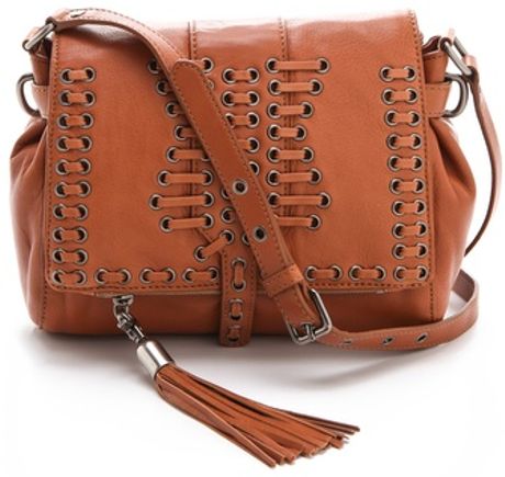 Rebecca Minkoff Eyelet Dexter Bag in Brown (natural) - Lyst