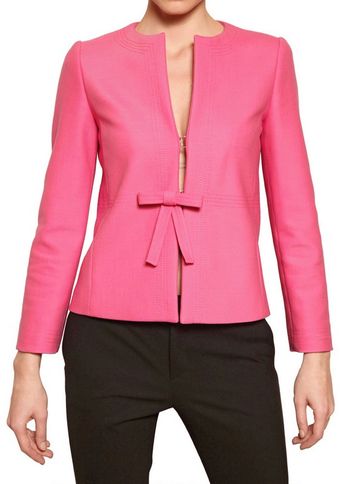 RED Valentino Structured Wool Bow Jacket - Lyst