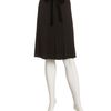Tory Burch Pleated Silk Skirt in Black - Lyst