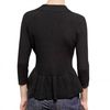 Tory Burch Ruched Soft Wool Knit Sweater in Black - Lyst