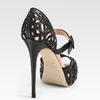 Valentino Cutout Leather Platform Mary Jane Pumps in Black - Lyst