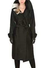 Yves Saint Laurent Calla Lily Jacquard On Radzmir Coat