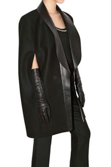 Yves Saint Laurent Nappa Wool Cloth Cape - Lyst