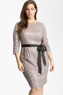 Alex Evenings Sequin Lace Sheath Dress - Lyst