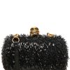 Alexander Mcqueen Classic Skull Splinter Patent Box Clutch in Black - Lyst