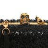 Alexander Mcqueen Classic Skull Splinter Patent Box Clutch in Black - Lyst