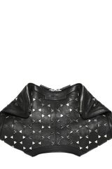 Alexander McQueen Demanta Studded Soft Leather Clutch