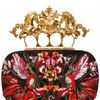 Alexander Mcqueen Embroidered Unicorn Skull Clasp Clutch in Multicolor (multi) - Lyst