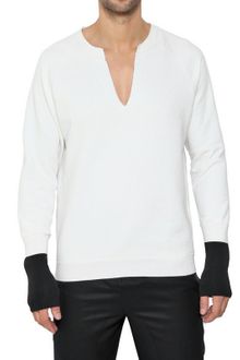Alexander McQueen Contrasting Cuffs Fleece Sweatshirt - Lyst