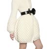 Alexander Mcqueen Honeycomb Wool Knit Coat in Beige (white) - Lyst