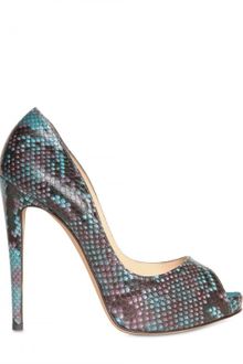 Alexandre Birman 120mm Python Open Toe Pumps - Lyst