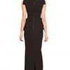 Antonio Berardi Embroidered Rayon Cady Long Dress in Black - Lyst