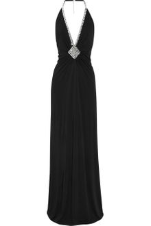 Azzaro Jersey Royale Crystaltrimmed Stretchcrepe Gown - Lyst