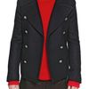 Balmain Wool Pea Coat in Blue for Men (navy) - Lyst