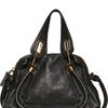 Chloé Mini Paraty Grained Leather Top Handle in Black - Lyst