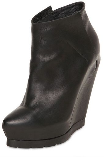Cinzia Araia Calfskin Boot Wedges - Lyst