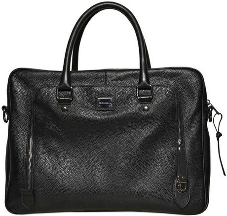 Dolce & Gabbana Deer Print Leather Pc Holder Bag in Black for Men - Lyst