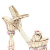 Dolce & Gabbana 160mm Crystal Leather Rose Sandals in Multicolor (ivory) - Lyst